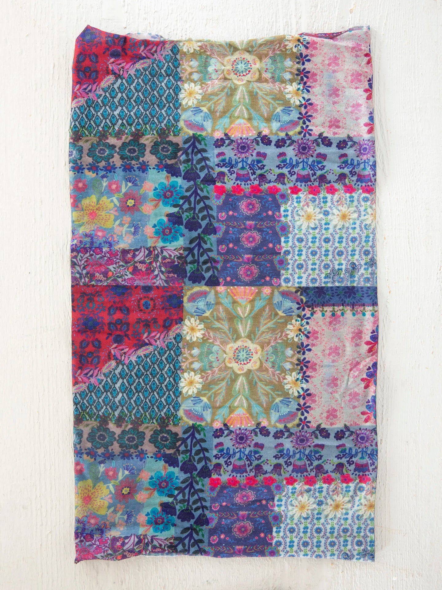 Full Boho Bandeau® Headband | Blue Patchwork