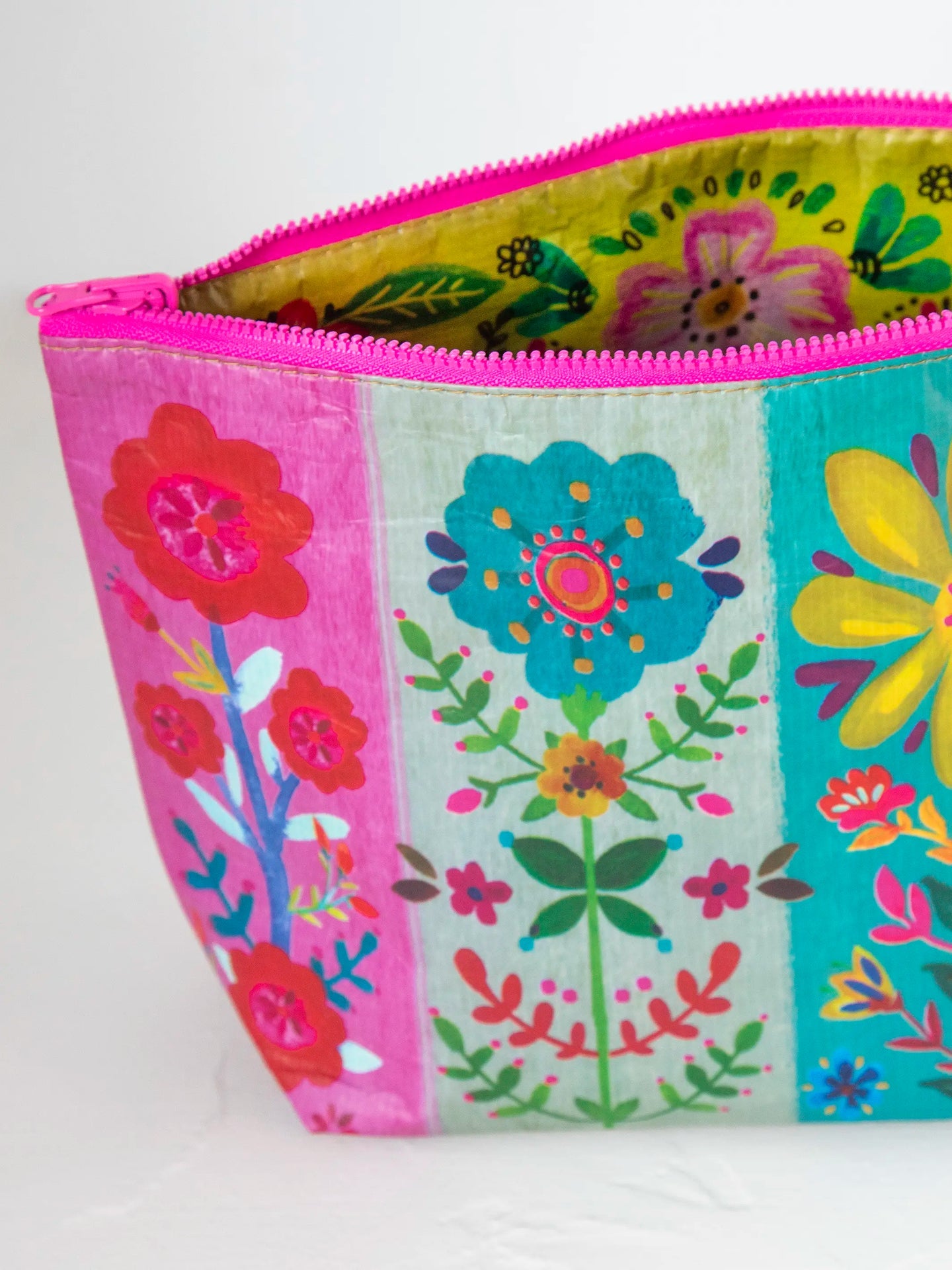 Reversible Zip Pouch | Rainbow Floral