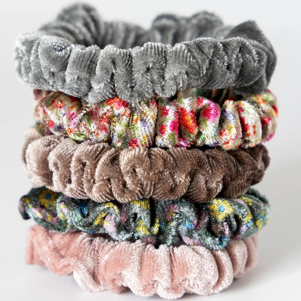 Mixed Print Scrunchie Set