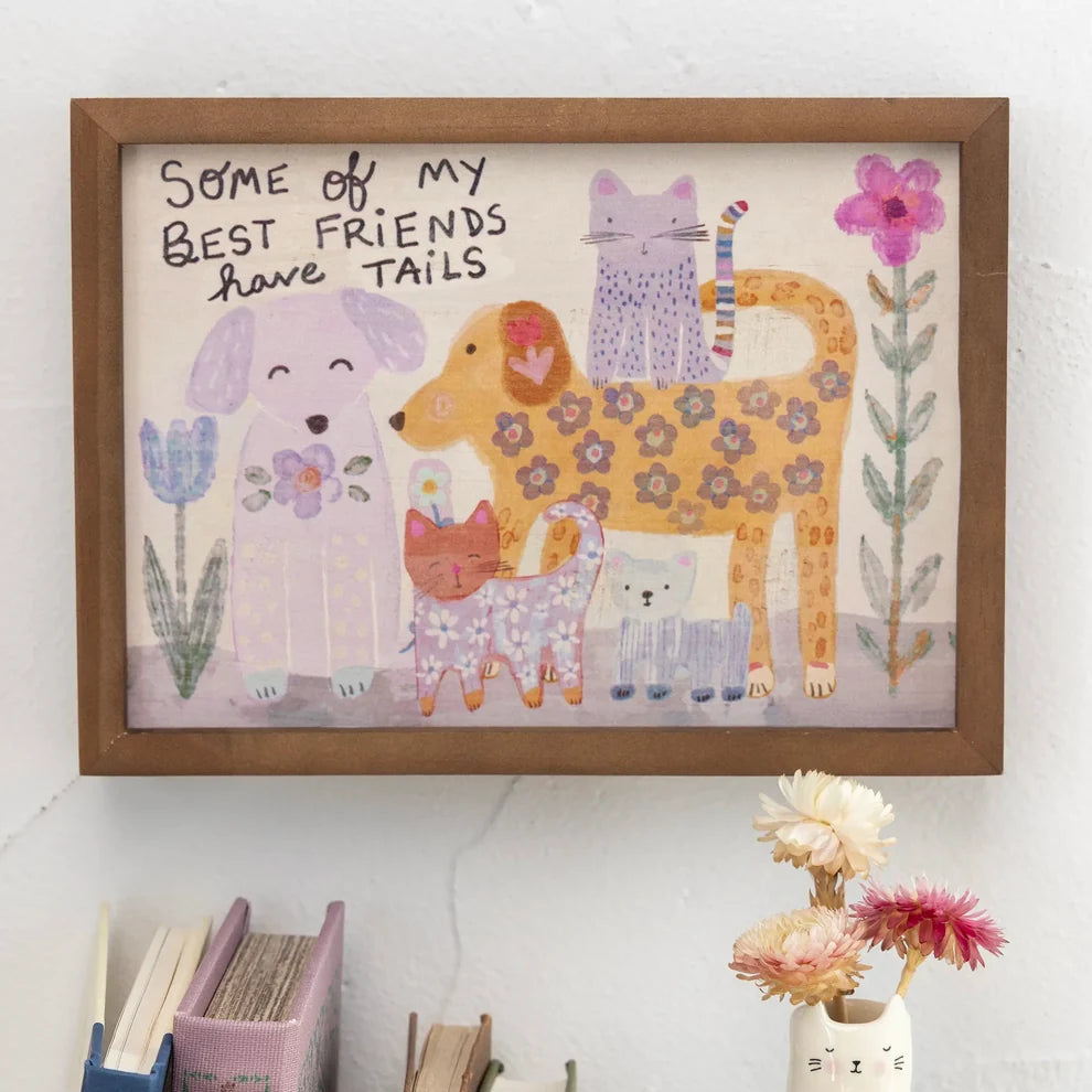 Bungalow Box Sign - Best Friends Have Tails