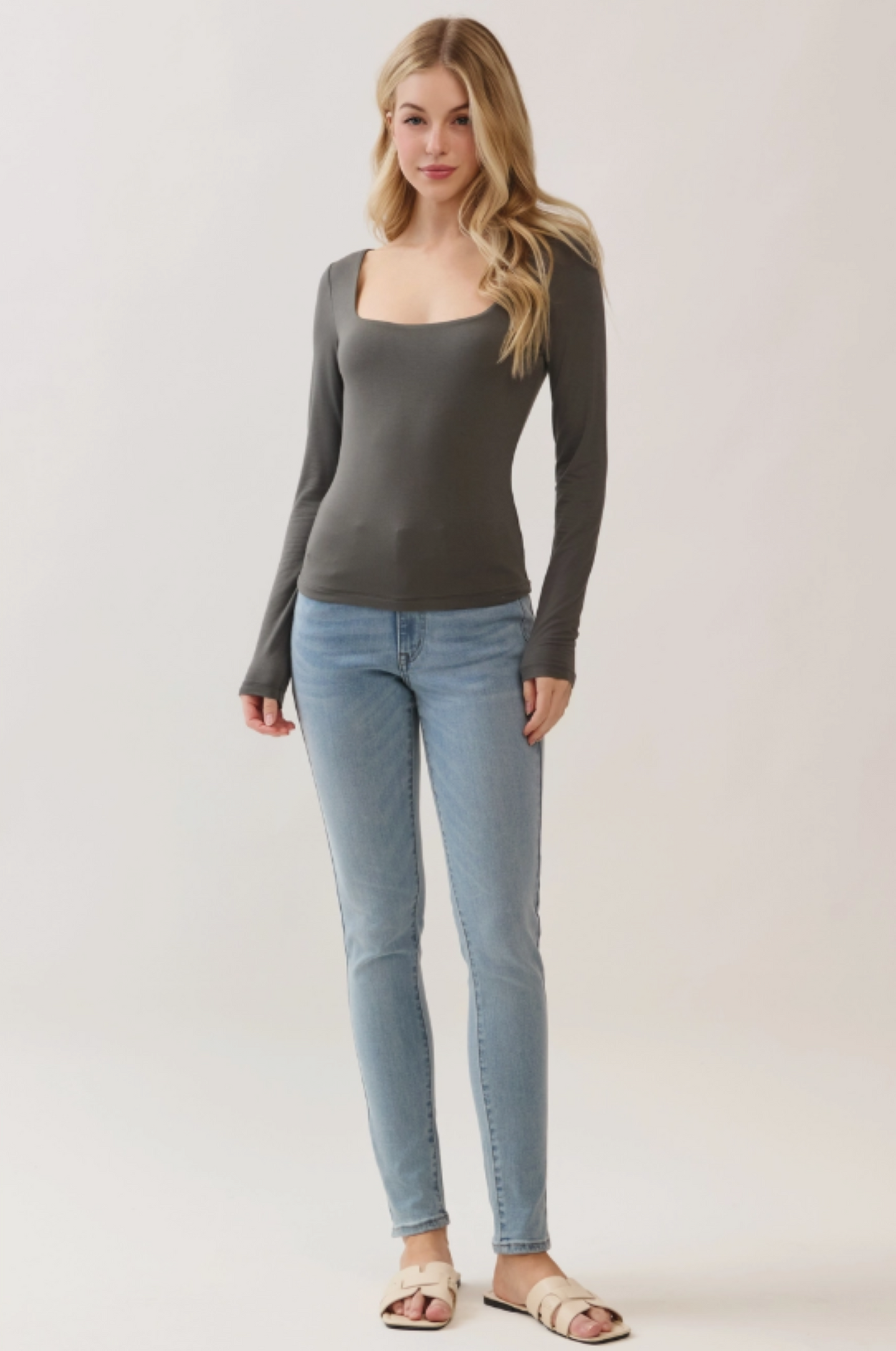 Liz Square Neck Top