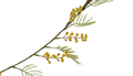 72"L Faux Botanical Garland w/ Yellow Flowers