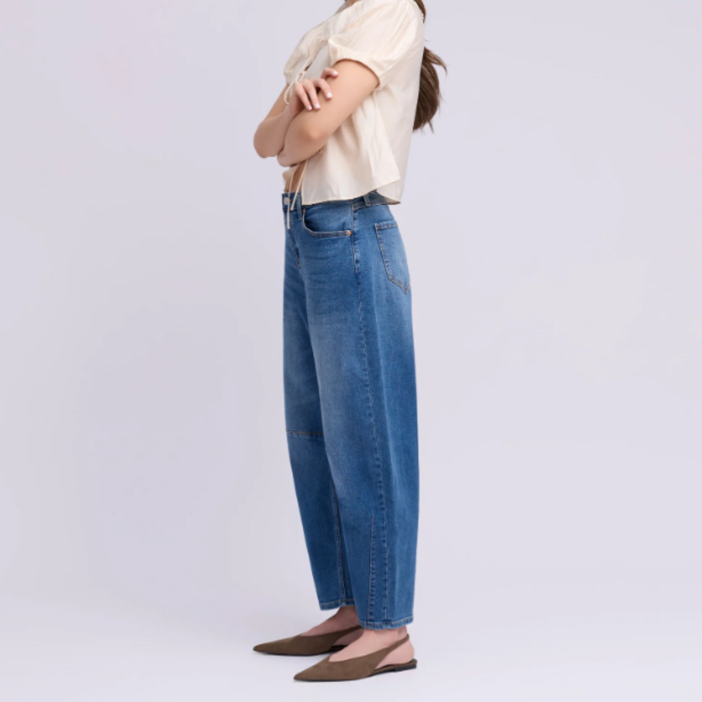 Malia Relaxed Barrel Jeans | Emmanuelle
