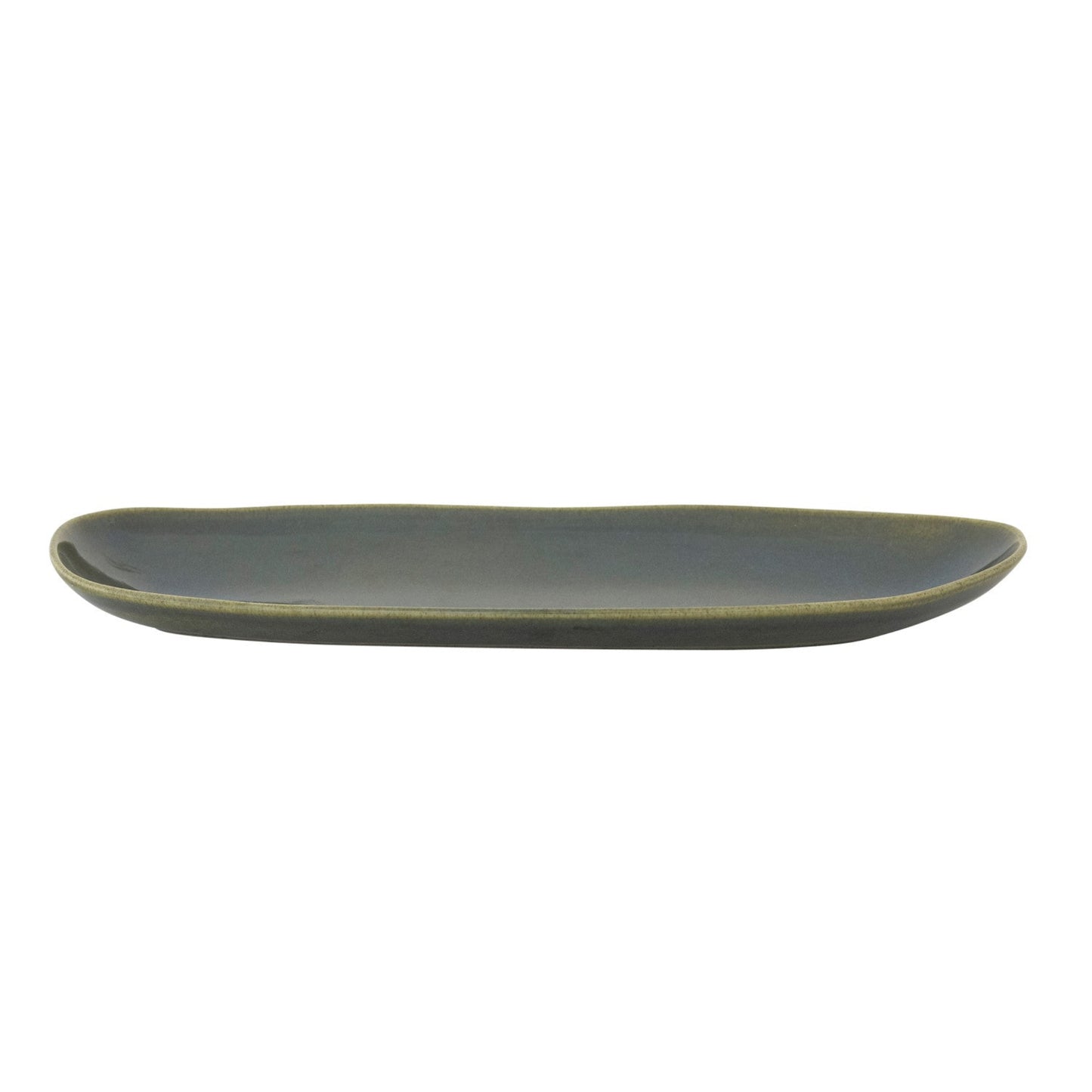 Green Stoneware Tray