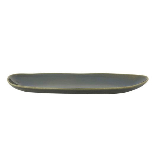 Green Stoneware Tray