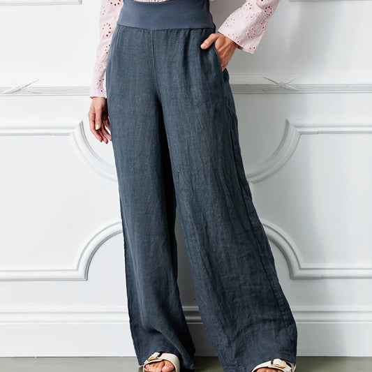 Sultan Wide Leg Linen Pants | 3 colors