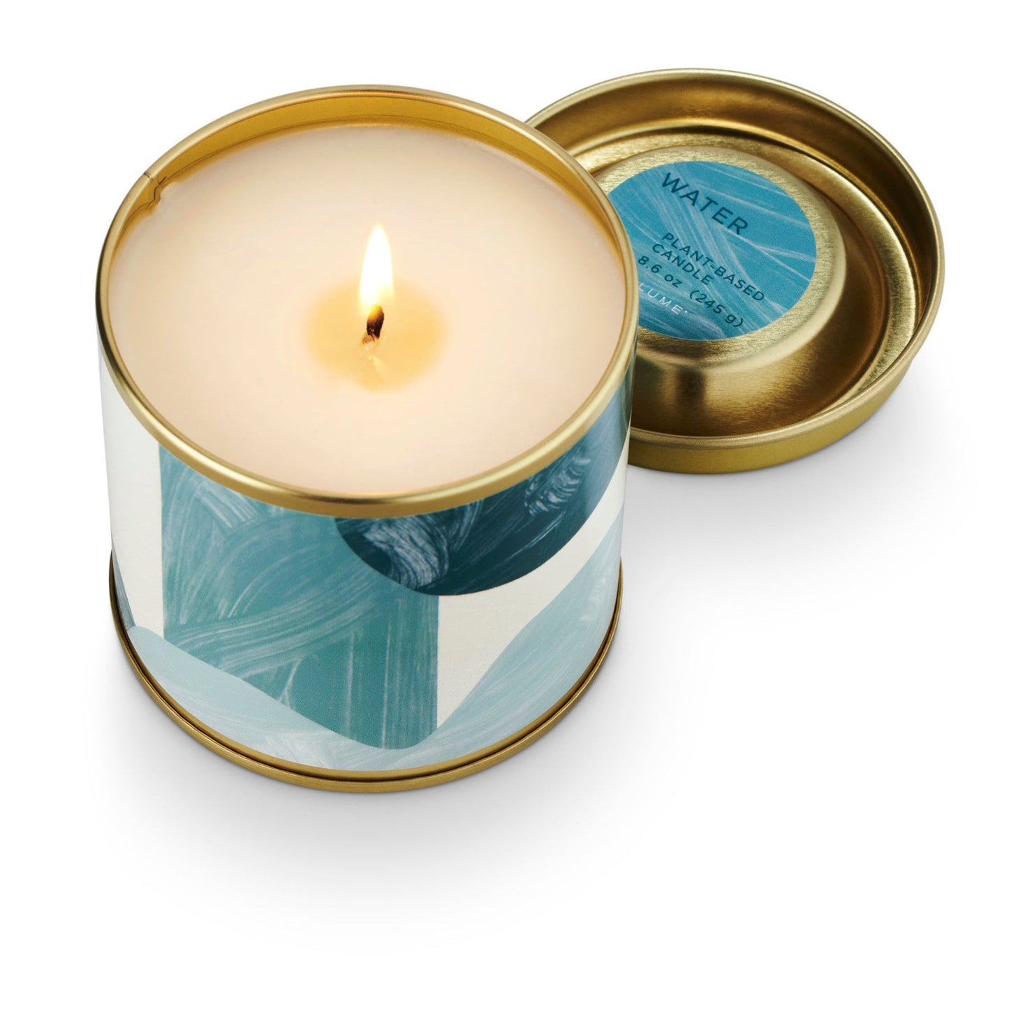 Water Element Tin Candle