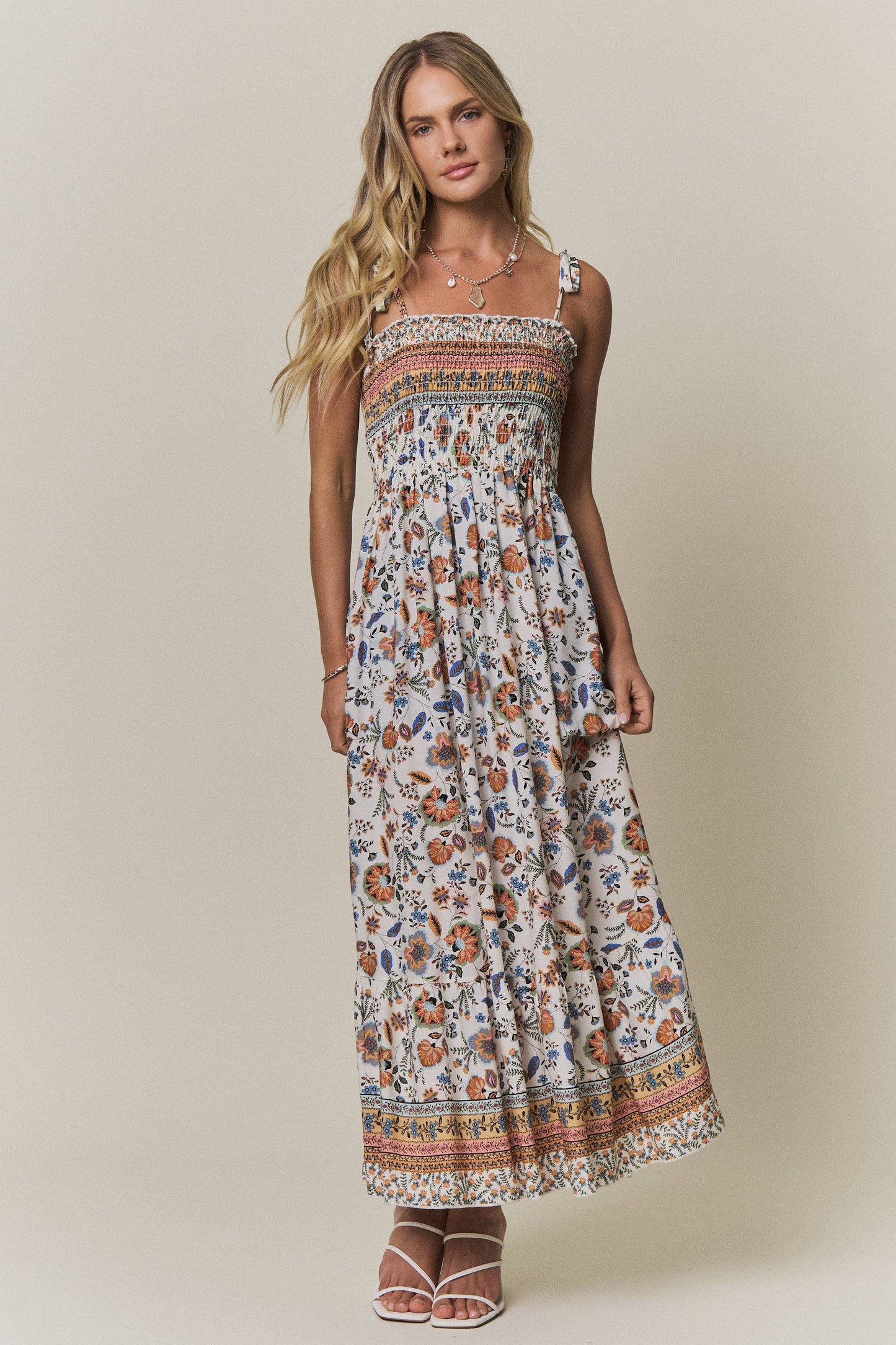 Ivory Maxi Boho Dress