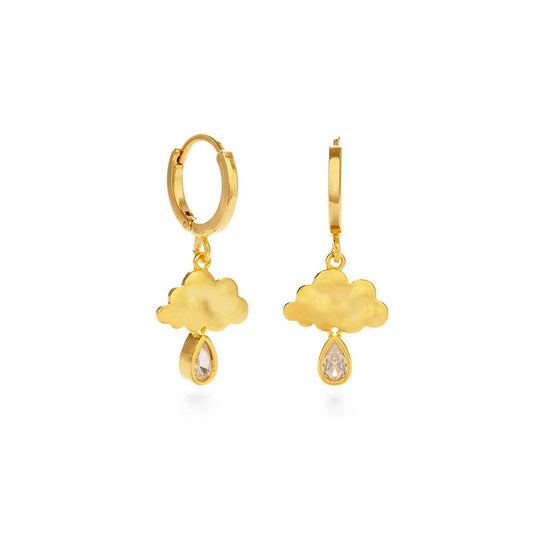 Raincloud Huggie Hoop Earrings