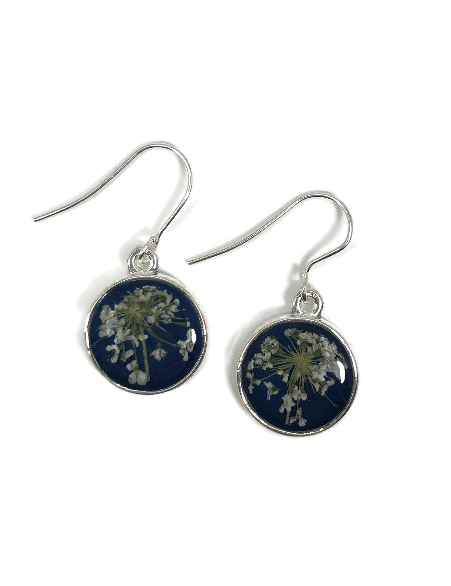 Marina at Midnight Small Round Earrings