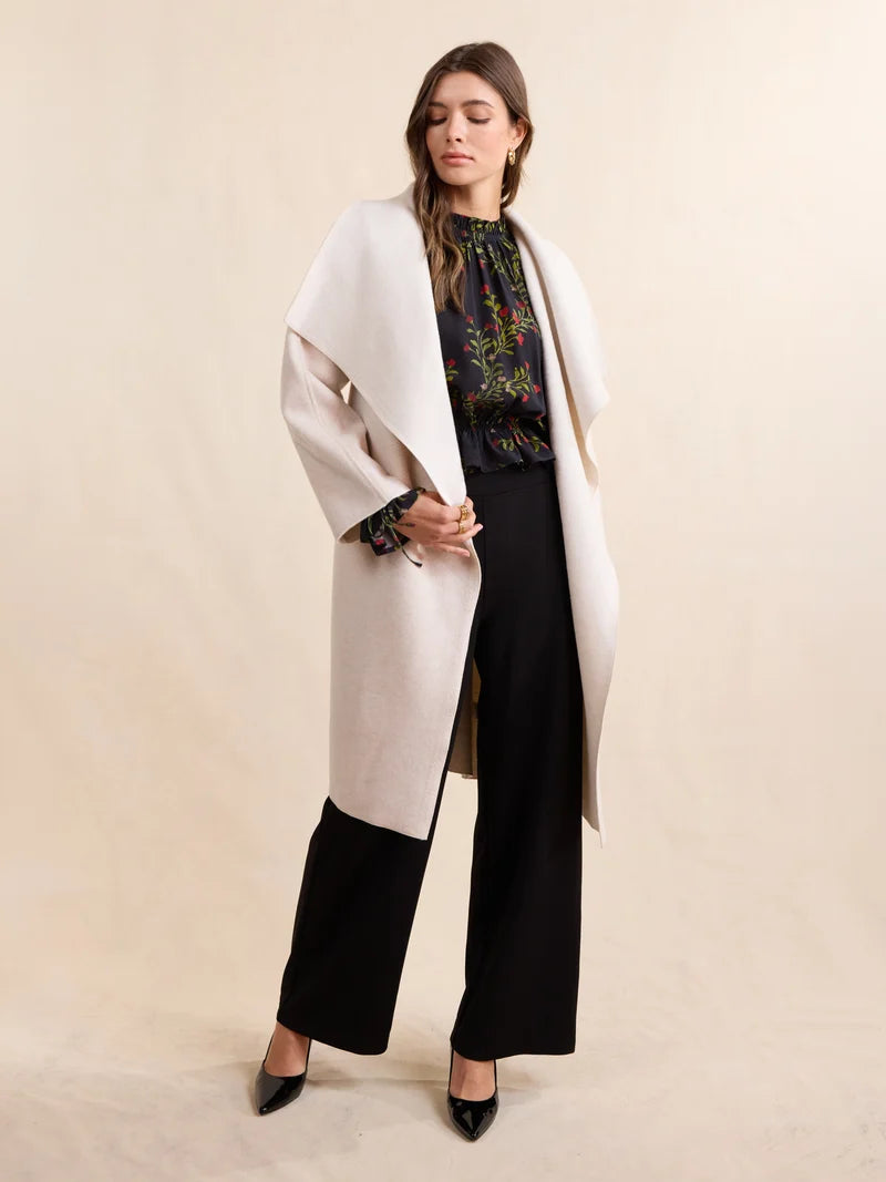 Adly Belted Wrap Coat