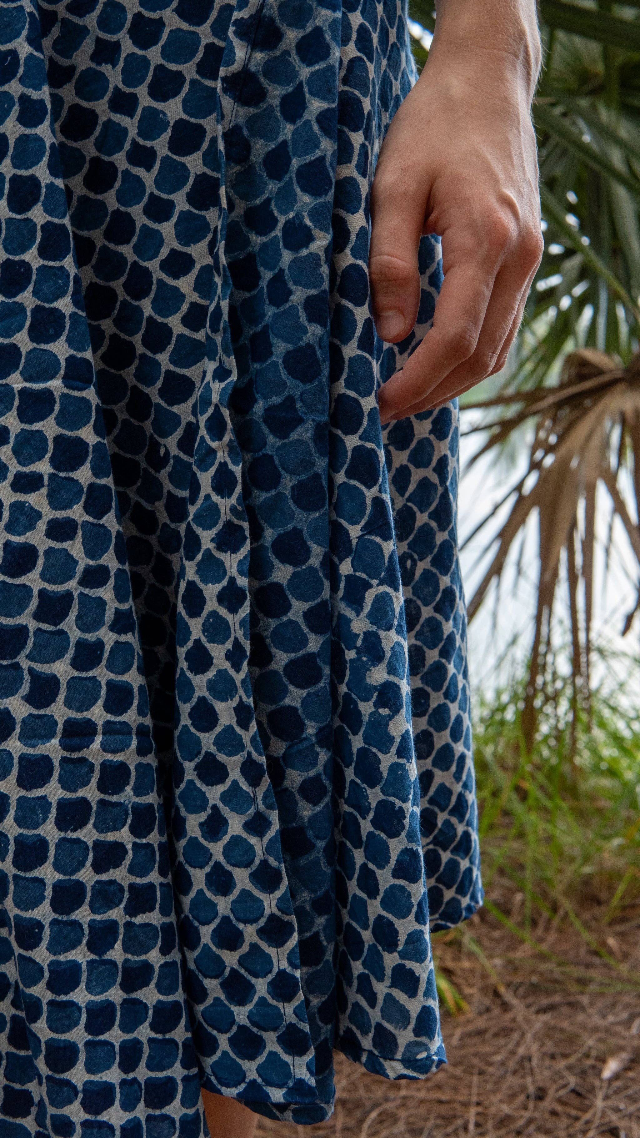 Rewa Midi Wrap Skirt in Moana