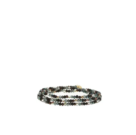 Crystal Wrap Bracelet | Army Multi
