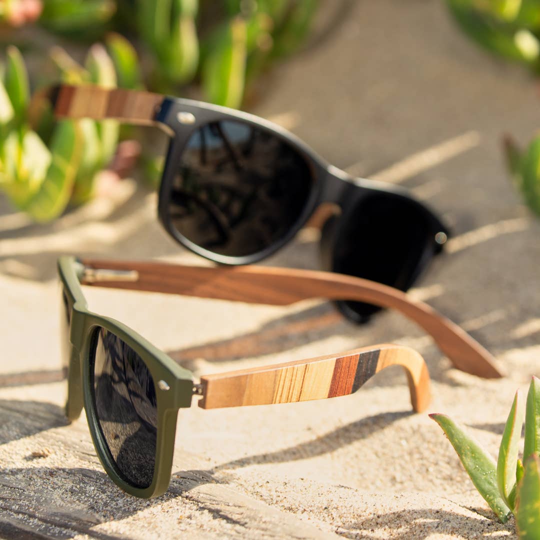 Forest - Matte Olive Green / Multi Color Wood