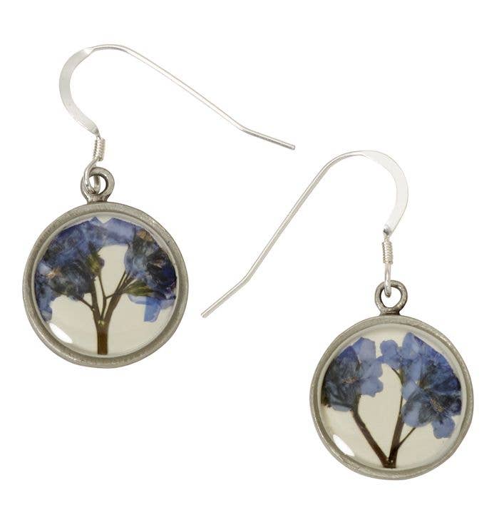 Forget Me Not Small Round Earrings
