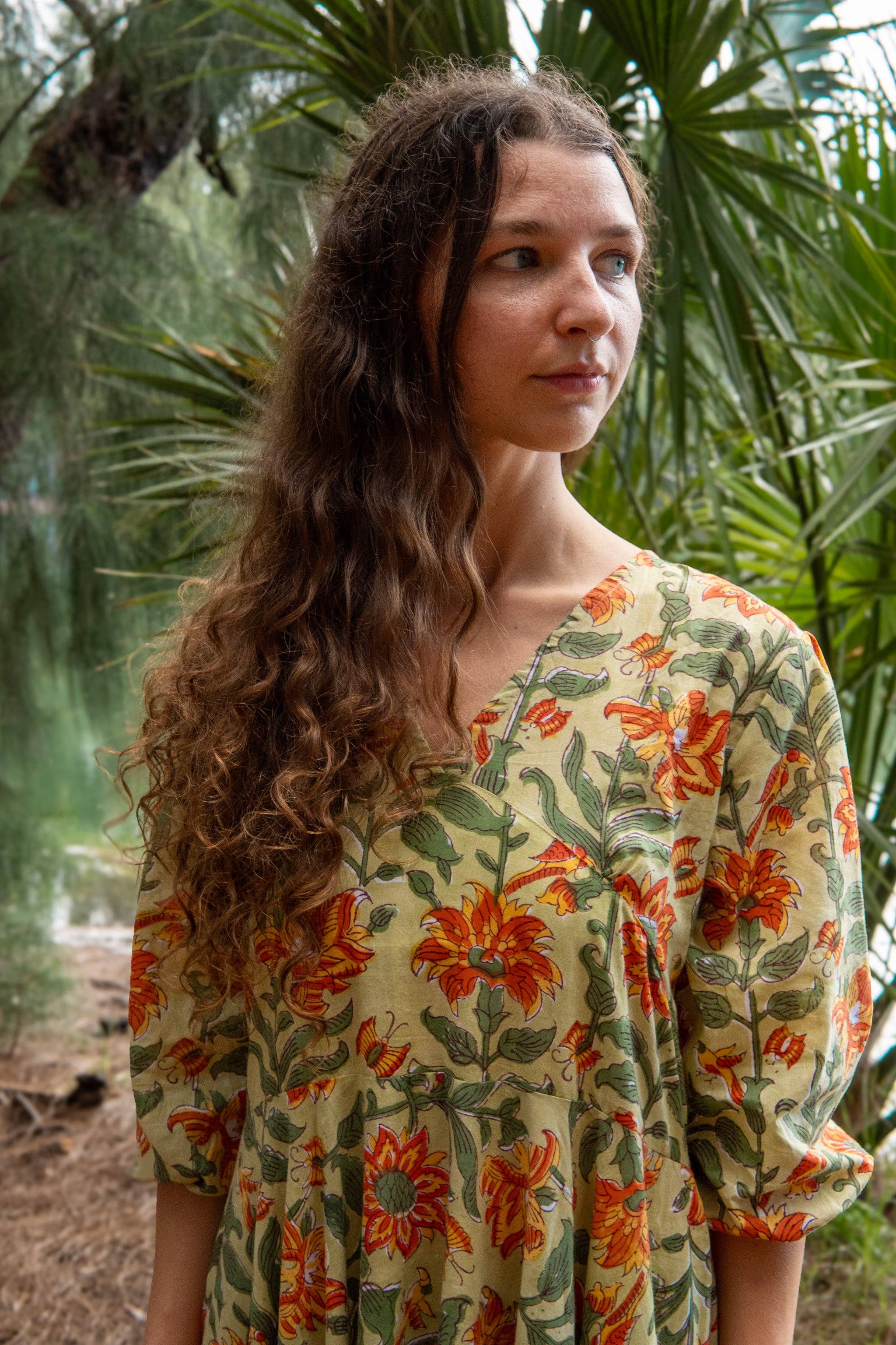 Leela Maxi Dress in Marigold