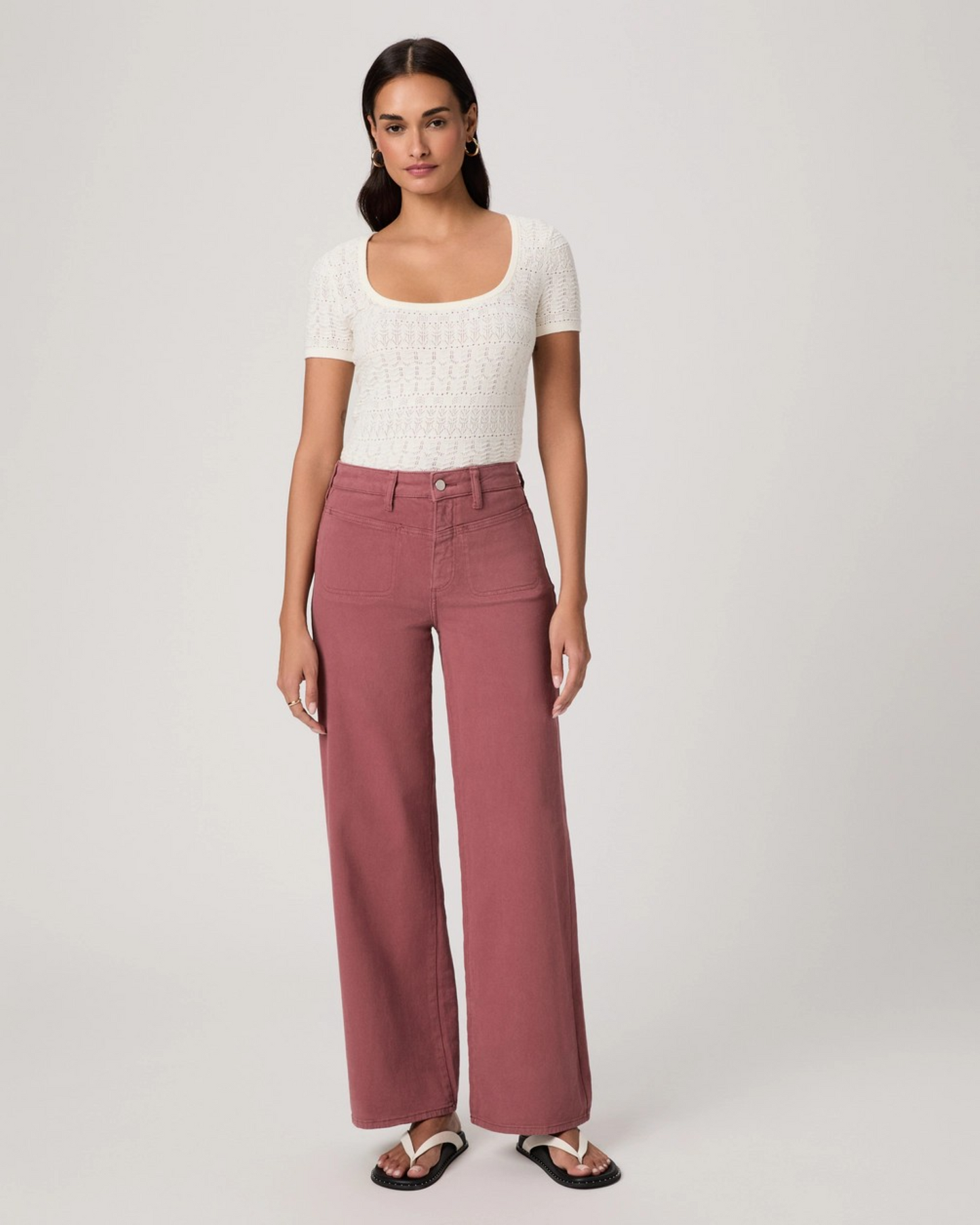 PAIGE Anessa Jeans | Vintage Brick Berry