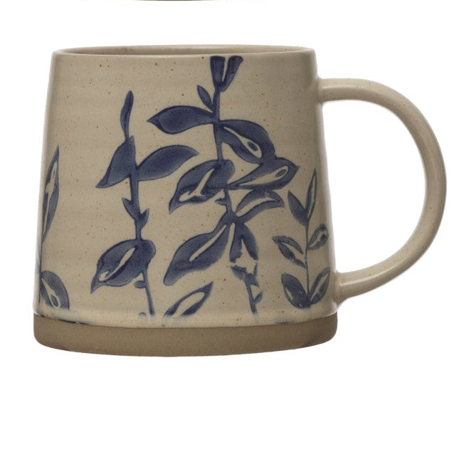 Botanical Print Stoneware Mug