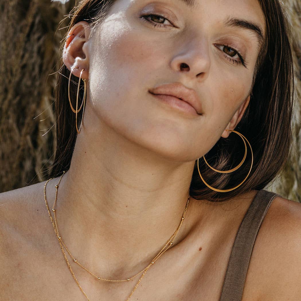 1.5" Classic Hoop Earrings