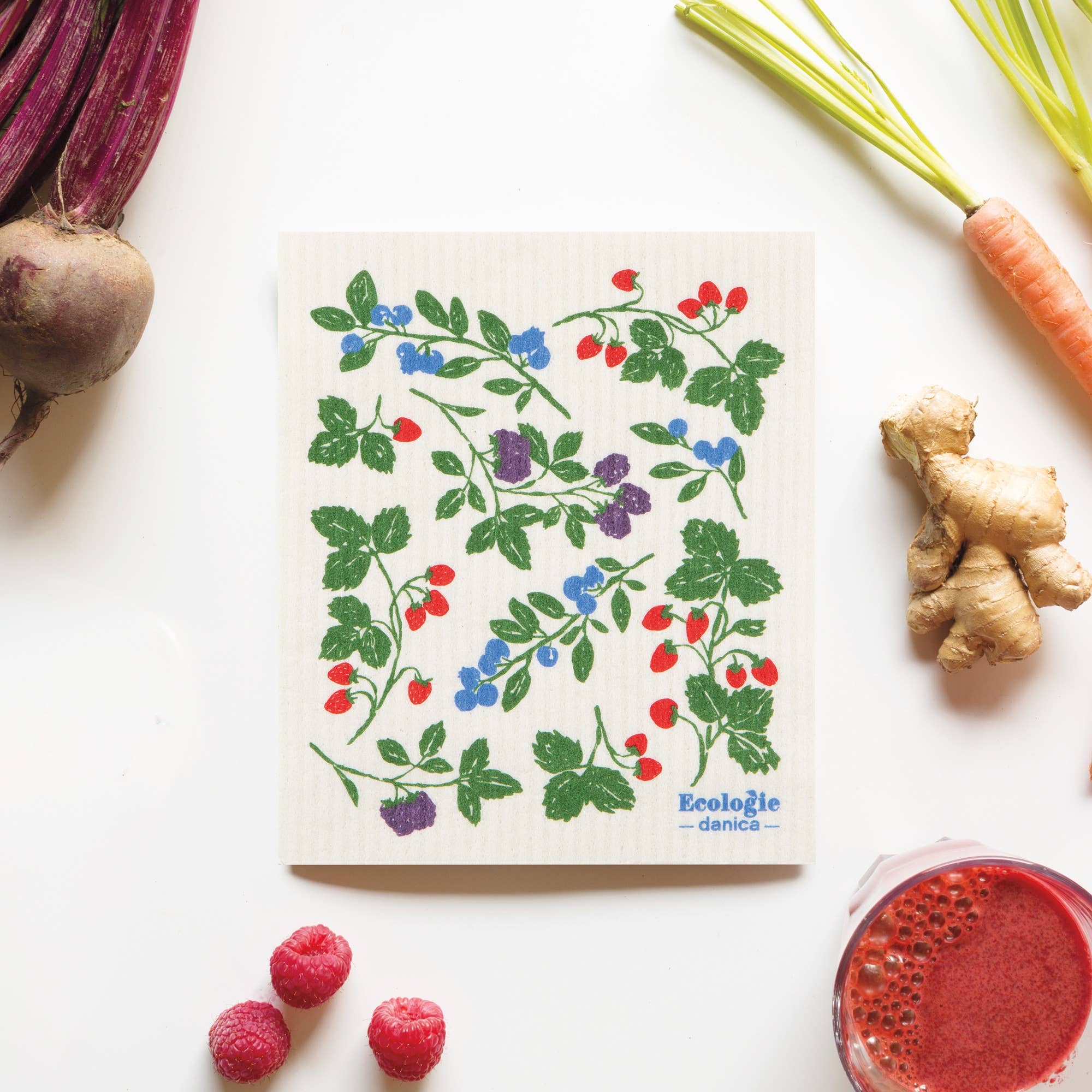 Berry Bramble Swedish Dishcloth