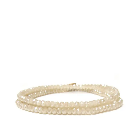 Crystal Wrap Bracelet | Champagne