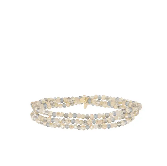 Crystal Wrap Bracelet | Champagne Multi