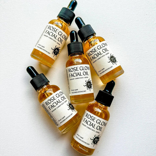 Organic Rose Glow Facial Oil Serum 1oz