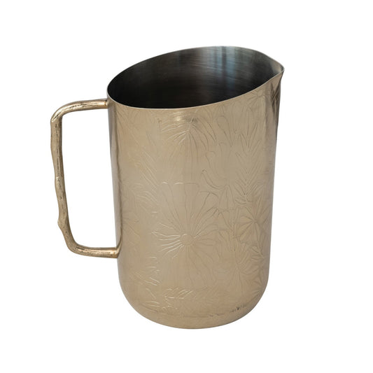Stainless Steel & Brass Pitcher