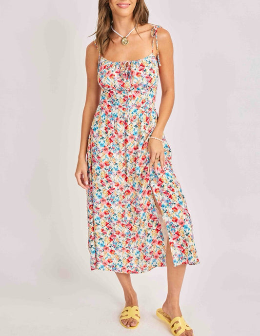 Cove Tie Straps Midi Dress