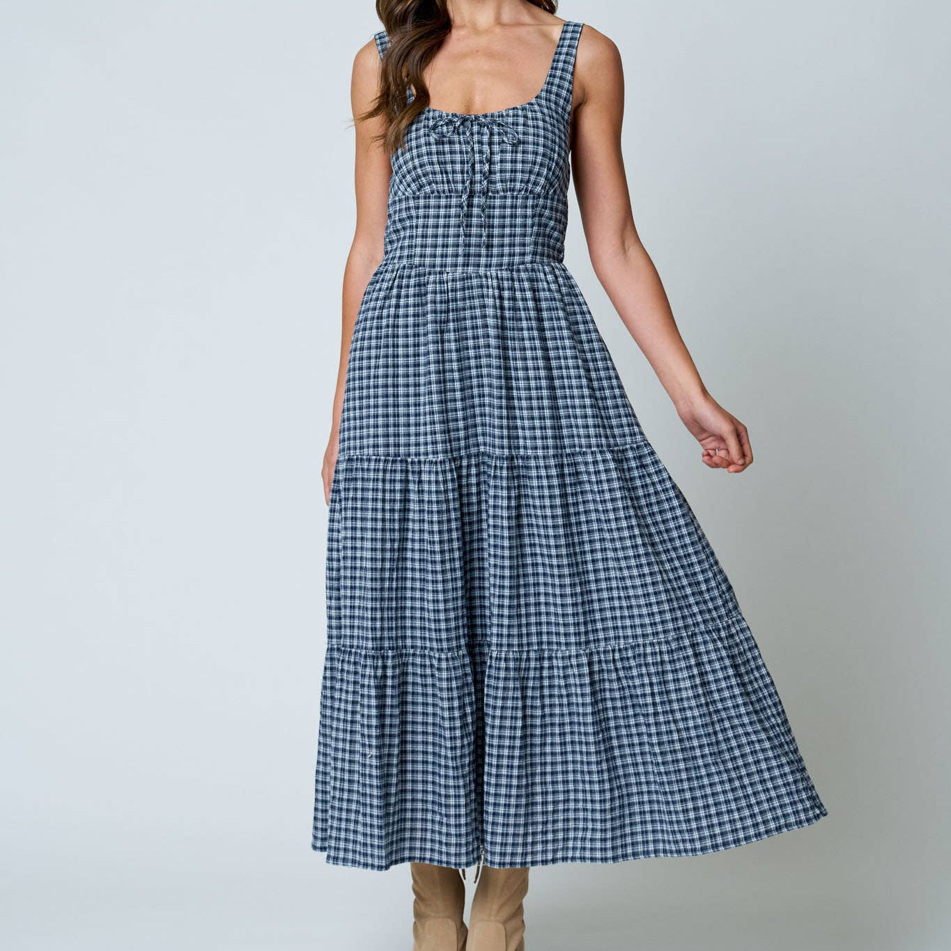 Plaid Corset Dress