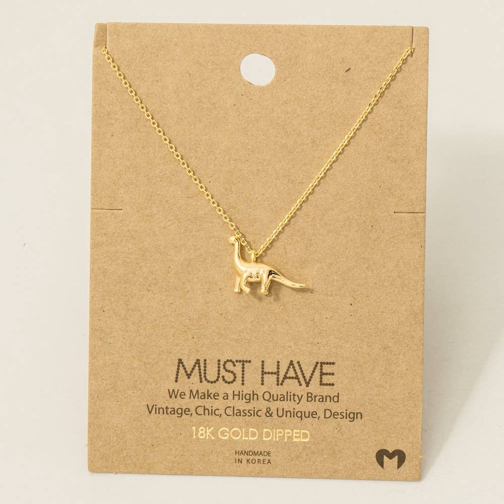 Brachiosaurus Dinosaur Pendant Necklace