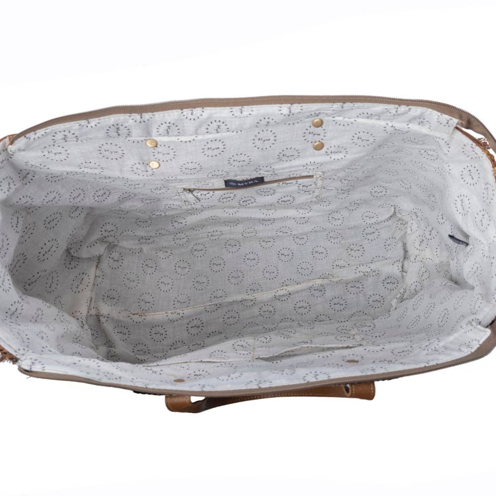 Myra Prairie Crest Weekender Bag in Mustard Yellow