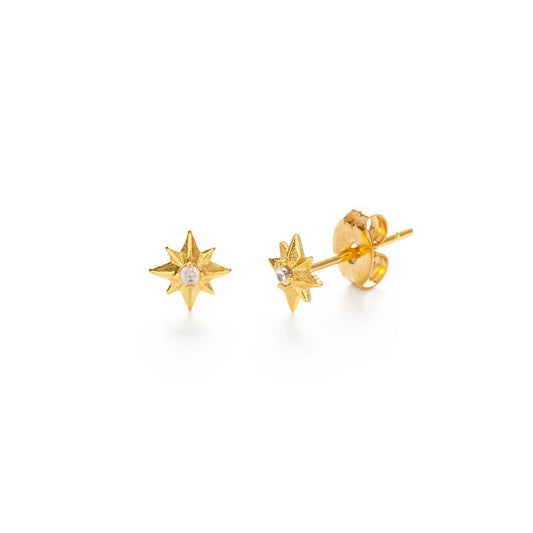 Tiny Venus Star Stud Earrings