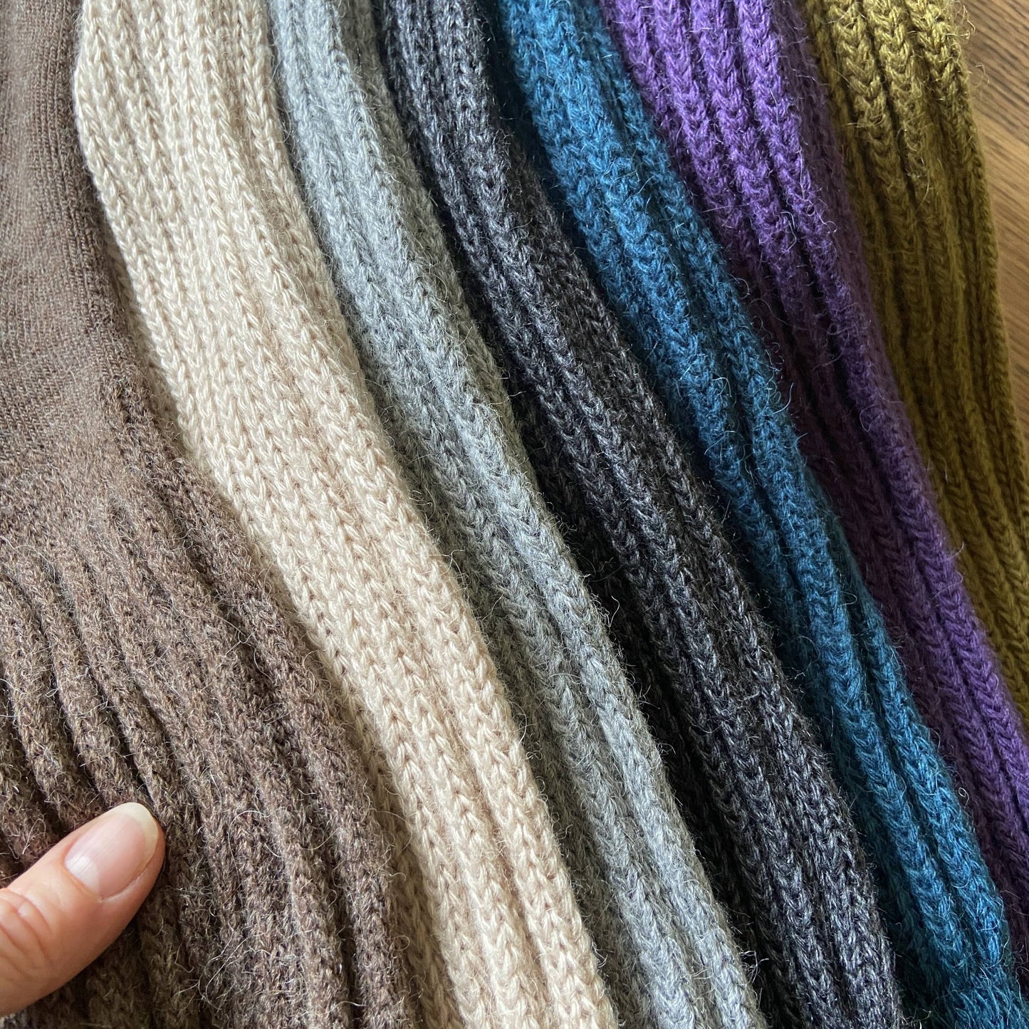 Women's Super Long Alpaca Chunky Rib Socks
