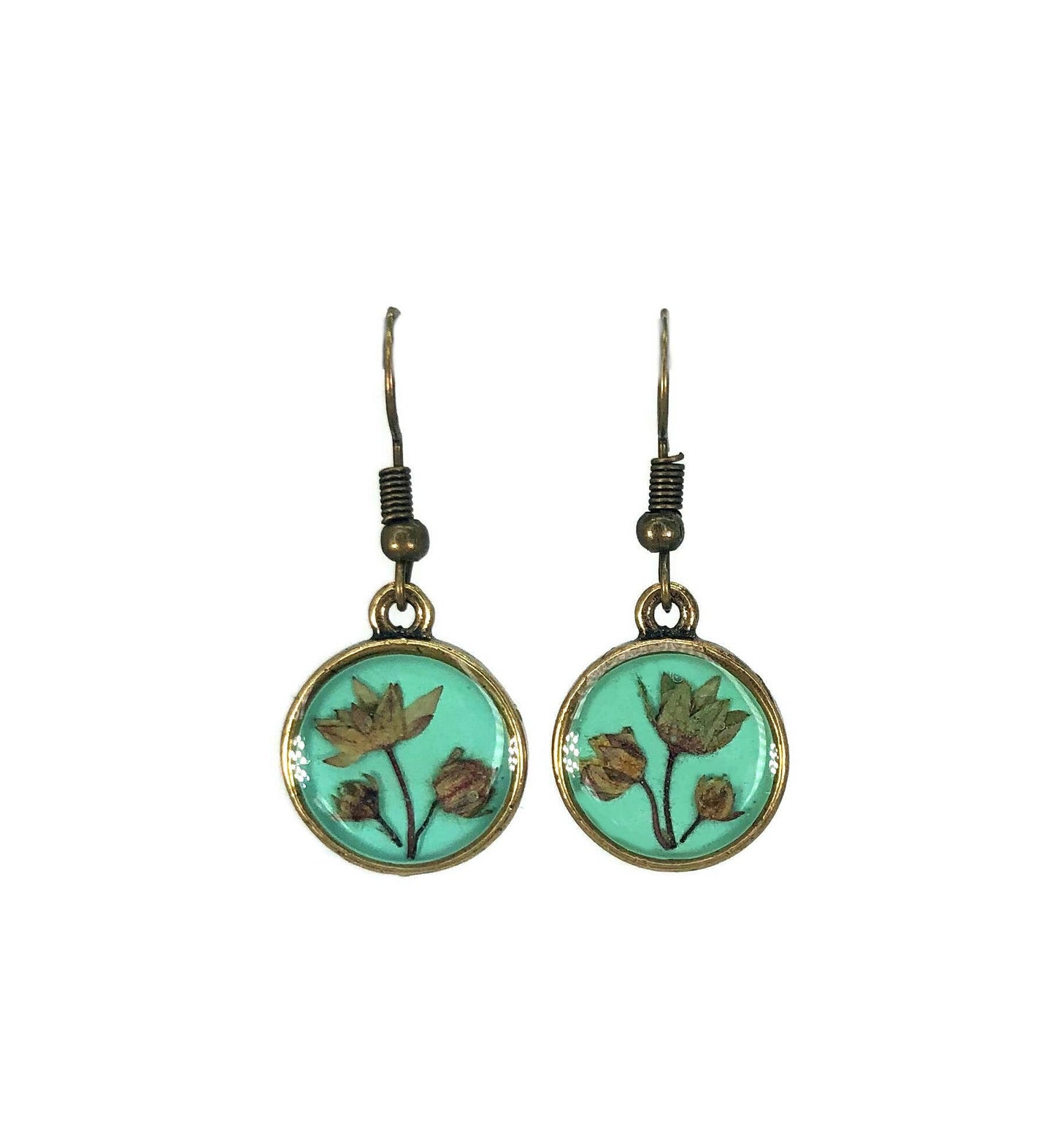 Indian Strawberry Small Round Earrings
