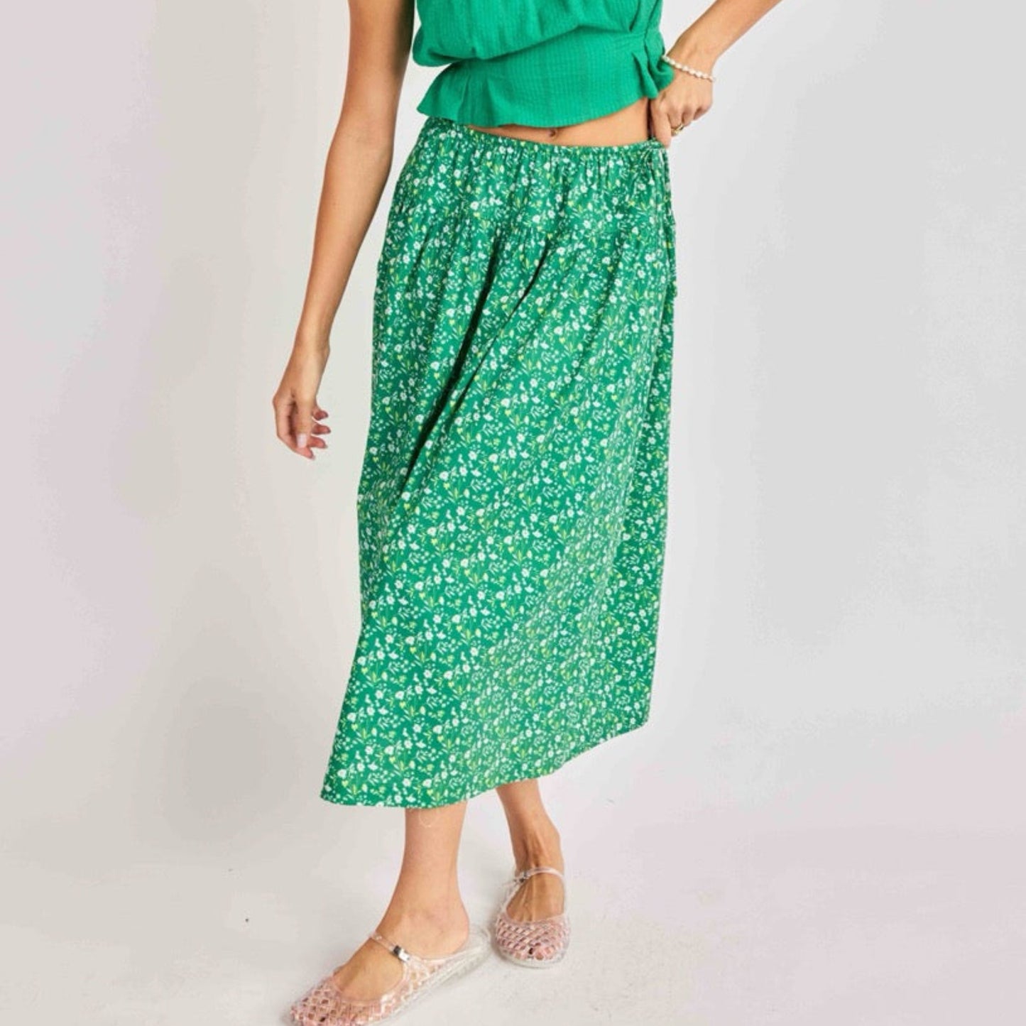 Sun Escape Midi Skirt