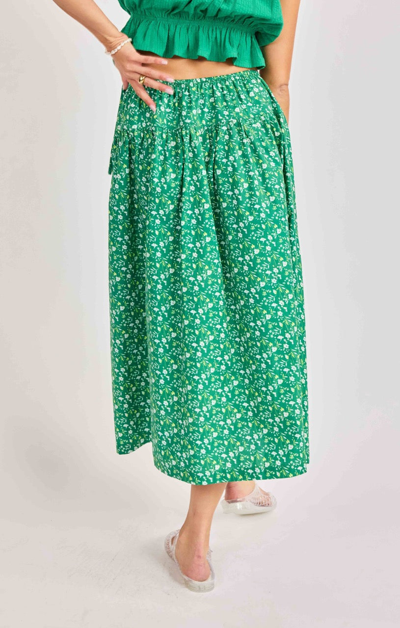 Sun Escape Midi Skirt