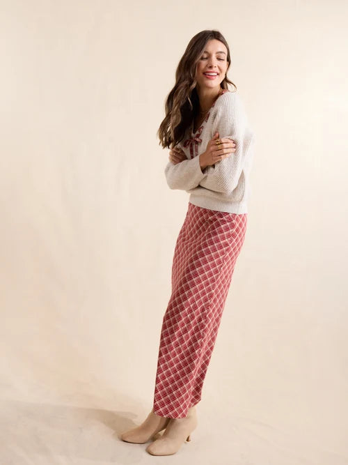Hostess Plaid Skirt