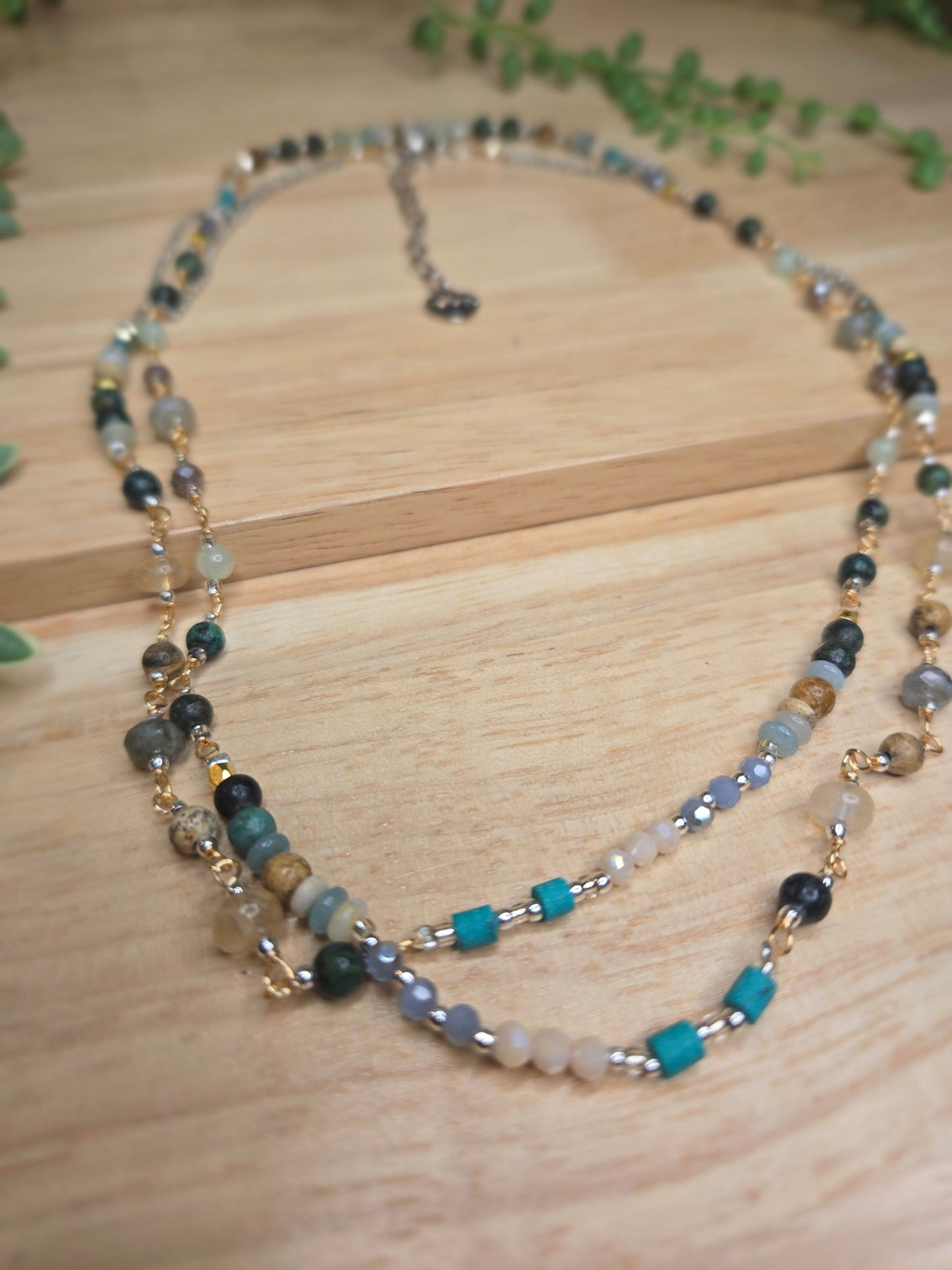 Boho Beaded Long Necklace