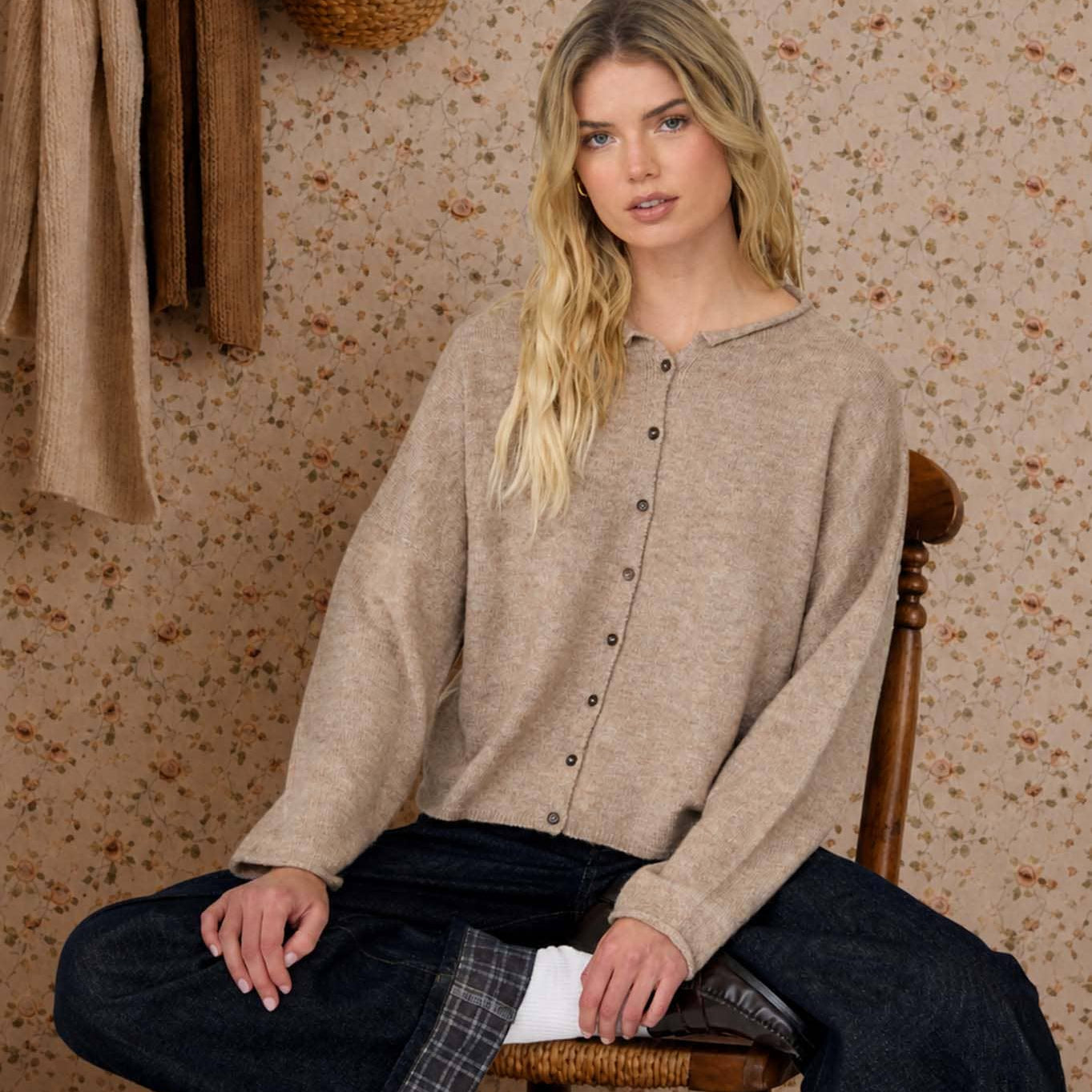 Piper Cardigan | Light Mocha