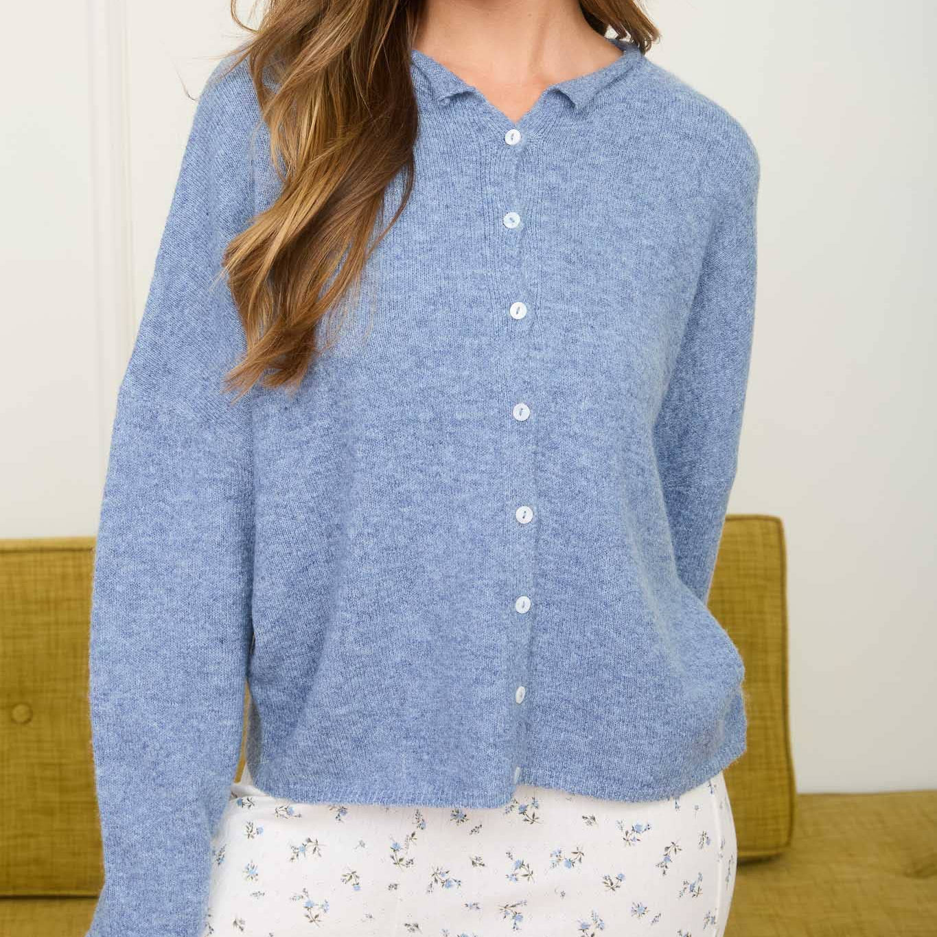 Piper Cardigan | Dusty Blue