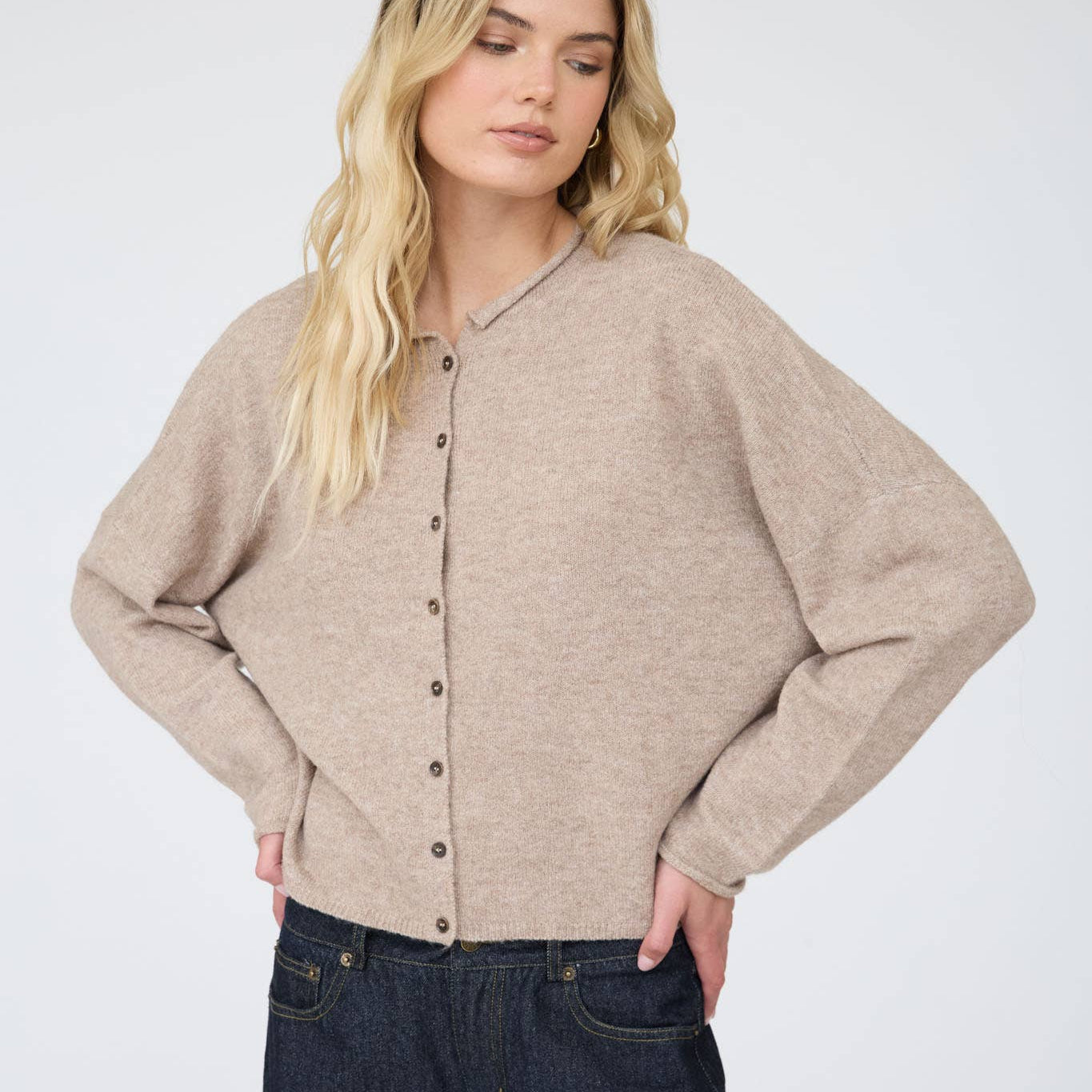 Piper Cardigan | Light Mocha