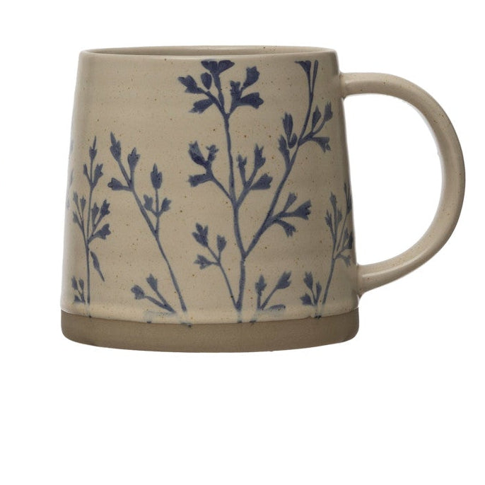 Botanical Print Stoneware Mug