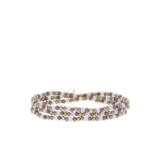 Crystal Wrap Bracelet | Purple Haze