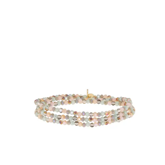 Crystal Wrap Bracelet | Rose Multi