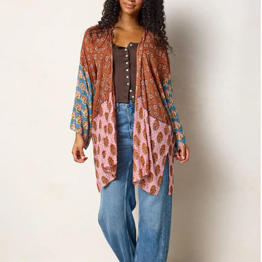 Sierra Wildflower Kimono Rust