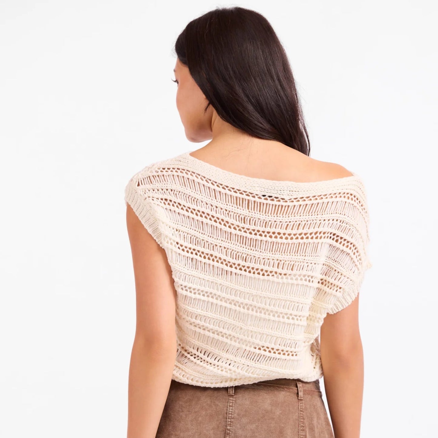 Adara Open Knit Sweater Vest