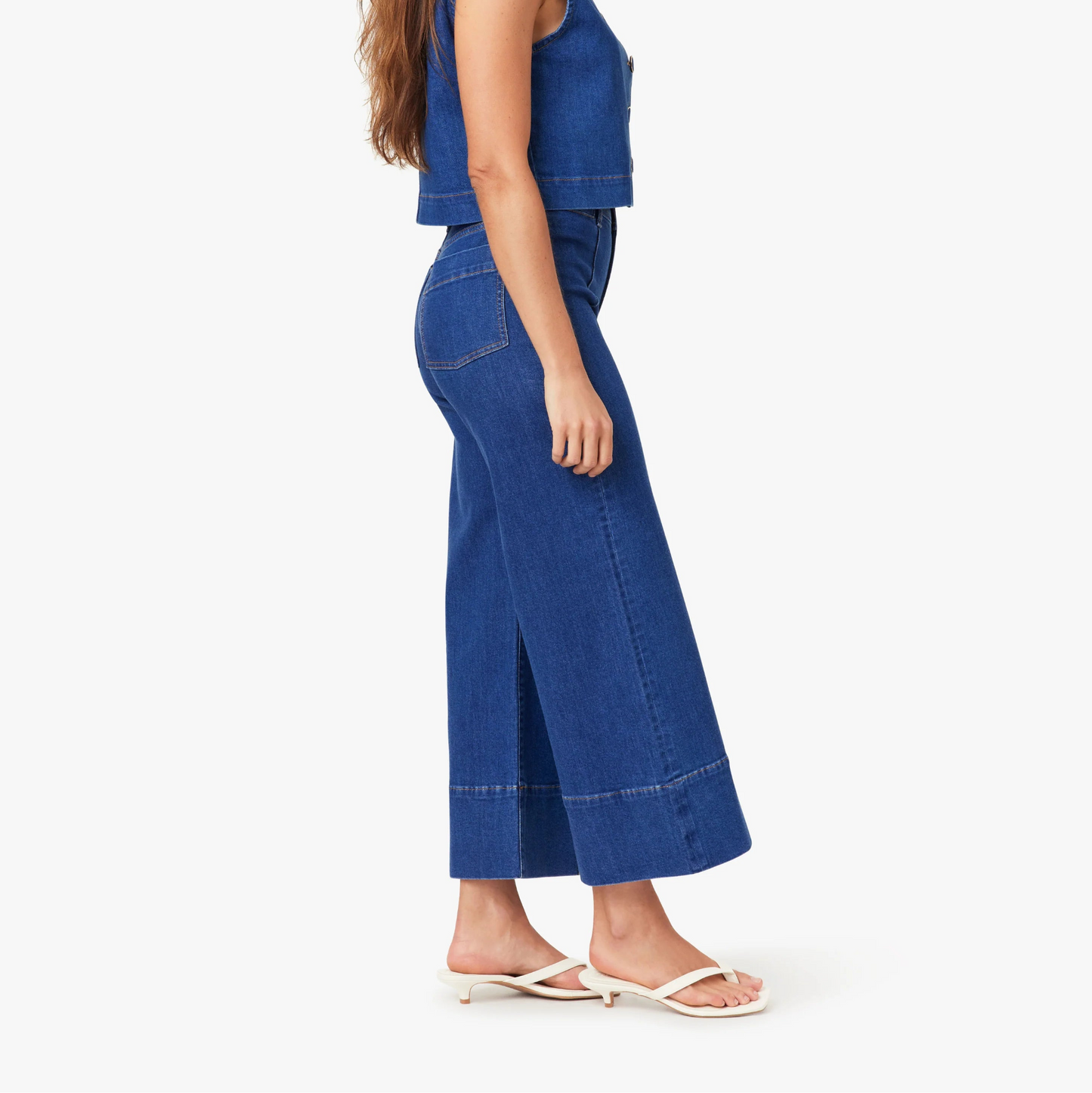 Denver Pintuck Crop Jeans