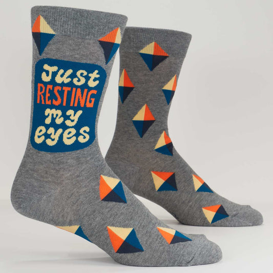 Resting My Eyes Men's Socks