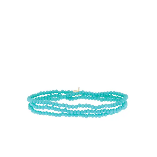 Crystal Wrap Bracelet | Turquoise